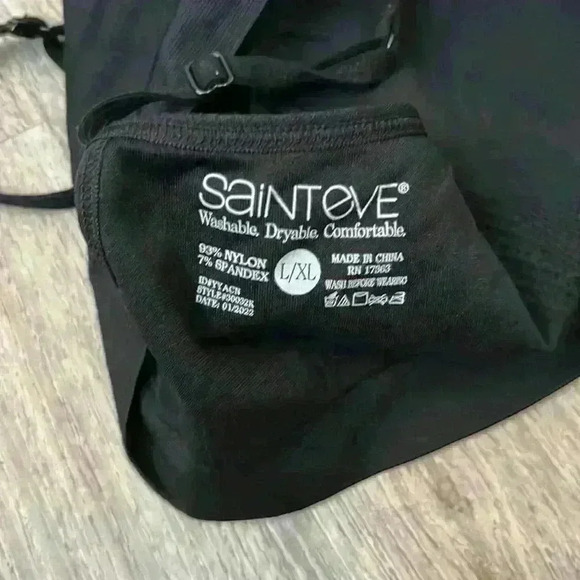 St Eve Girls padded bralet black - Picture 3 of 3